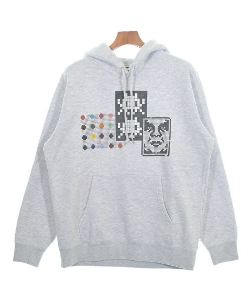 OBEY オベイ パーカー メンズ M ライトグレー 【中古】【古着】
