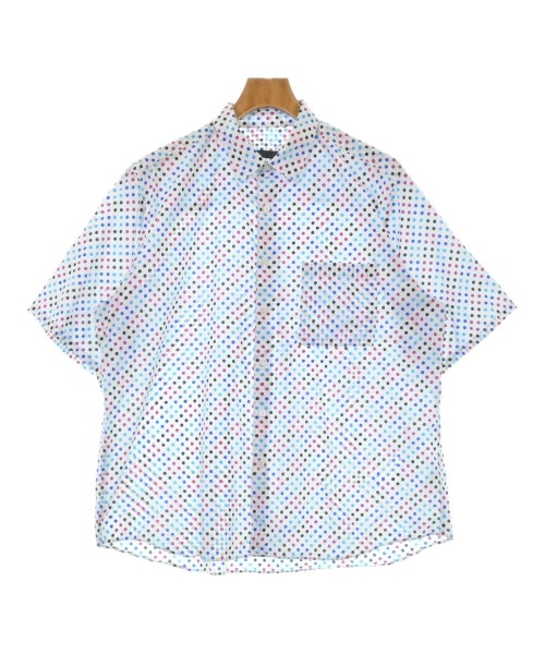 SOPHNET. ソフネットカジュアルシャツ メンズ S 白x水色xサクラ色等(点点)【中古】【古着】