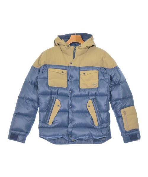 SOPHNET. ソフネット ダウンジャケット/ダウンベスト メンズ S 青xベージュ 【中古】【古着】