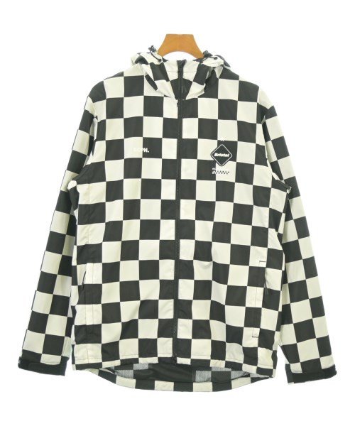 F.C.R.B エフシーアールビーブルゾン（余分の物） メンズ L 黒x白(総柄)【中古】【古着】