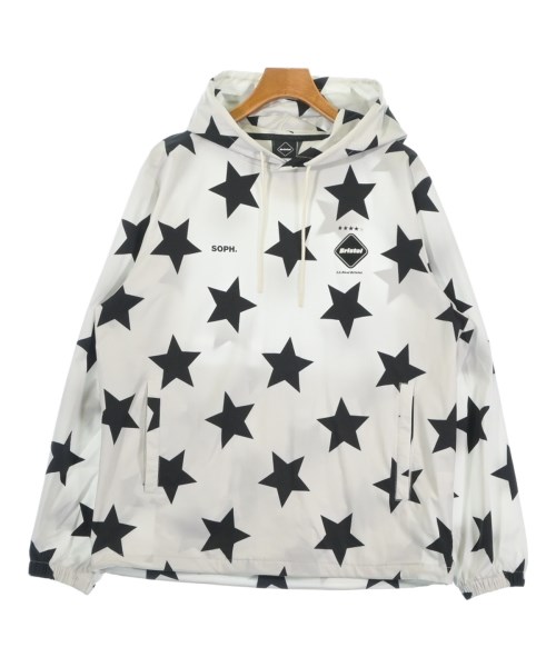 F.C.R.B エフシーアールビーブルゾン（余分の物） メンズ L 白x黒(星柄)【中古】【古着】