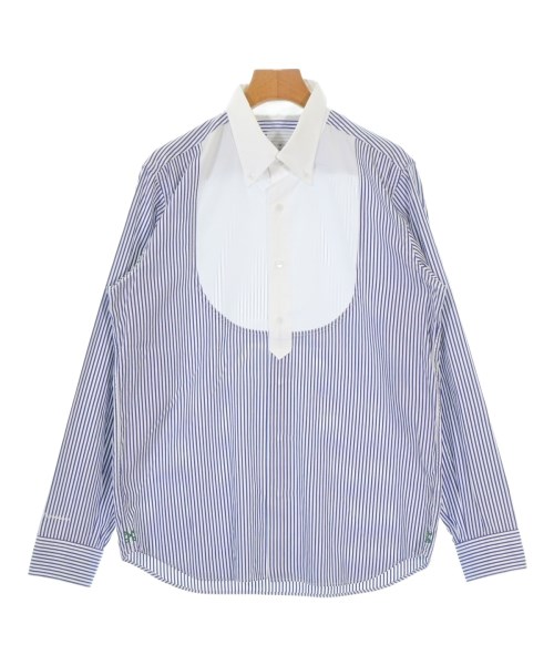 uniform experiment ユニフォームエクスペリメントカジュアルシャツ メンズ 3(L位) 白x青(縞模様)【中古】【古着】