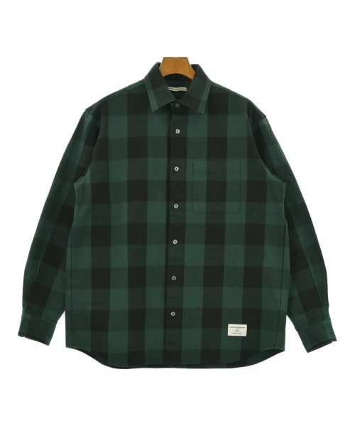 uniform experiment ユニフォームエクスペリメント カジュアルシャツ メンズ 2(M位) 緑x黒(チェック) 【中古】【古着】
