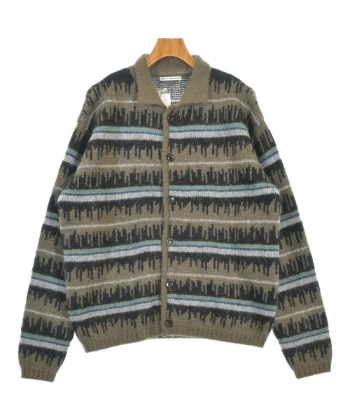 uniform experiment ユニフォームエクスペリメントカーディガン メンズ 1(S位) カーキ等(総柄)【中古】【古着】