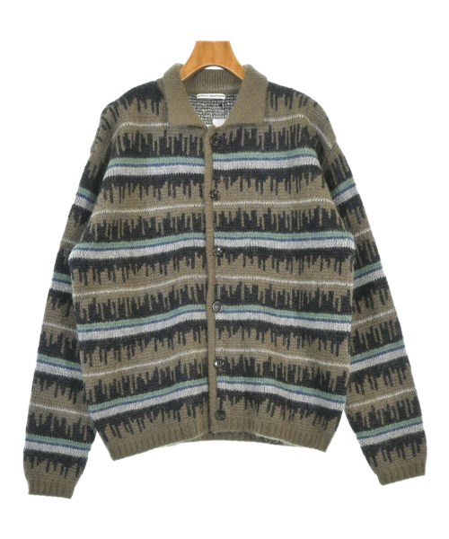 uniform experiment ユニフォームエクスペリメントカーディガン メンズ 1(S位) カーキ等(総柄)【中古】【古着】