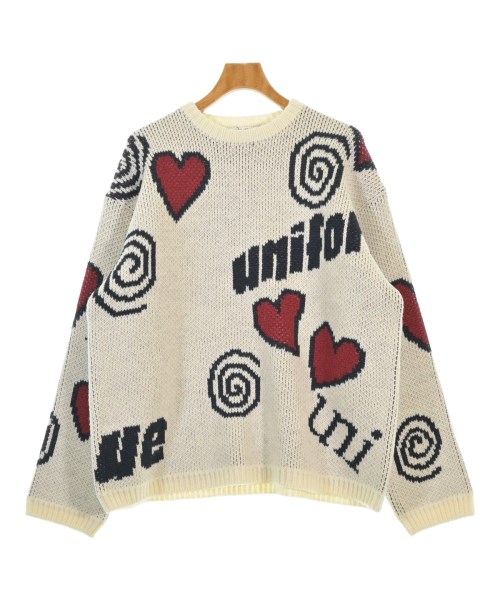 uniform experiment ユニフォームエクスペリメント ニット・セーター メンズ F 白等(総柄) 【中古】【古着】