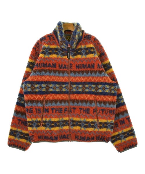 HUMAN MADE ヒューマンメイドブルゾン メンズ XXL オレンジ色x青x黄等(総柄)【中古】【古着】