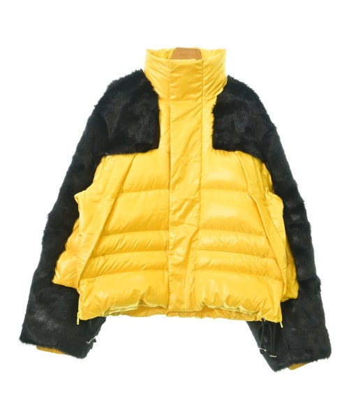 AMBUSH アンブッシュダウンジャケット/落ち込む限りない メンズ -(XXL位) 黄x黒【中古】【古着】
