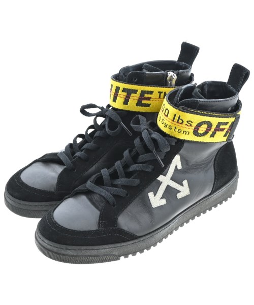 OFF-WHITE オフホワイトスニーカー メンズ EU40(25珊位) 黒【中古】【古着】