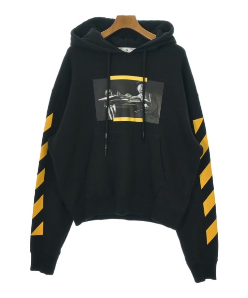 OFF-WHITE オフホワイトパーカー メンズ M 黒x黄【中古】【古着】