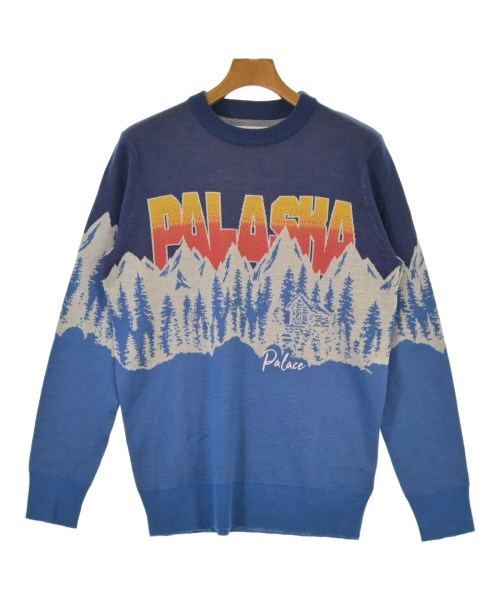 PALACE パレス ニット・セーター メンズ M 青xオレンジx紺等 【中古】【古着】