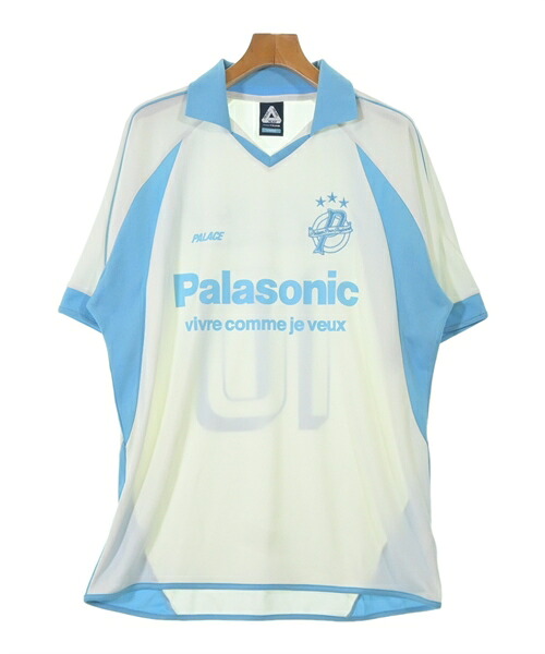 PALACE パレス Tシャツ・カットソー メンズ L 白x水色 【中古】【古着】
