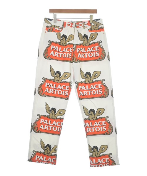 PALACE 九重の天ズボン下（余分の物） メンズ 34(XL位) 白xオレンジ色xベージュ【中古】【古着】