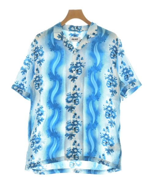 PALACE パレス カジュアルシャツ メンズ M 青x白(総柄) 【中古】【古着】