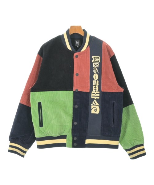 BRAIN DEAD ブレインデッドスタジャン メンズ L 紺x赤系x緑【中古】【古着】