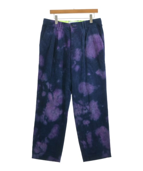 Hombre Nino オンブレニーニョパンツ（余分の物） メンズ L 紺x紫(タイダイ)【中古】【古着】