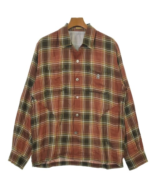 the Shepherd ザシェパード カジュアルシャツ メンズ 3(L位) 茶xこげ茶x黄等(チェック) 【中古】【古着】