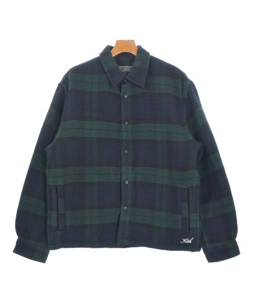 KITH キスブルゾン(その他) メンズ M 緑x紺(チェック)【中古】【古着】|RAGTAG(ブランド古着のラグタグ)