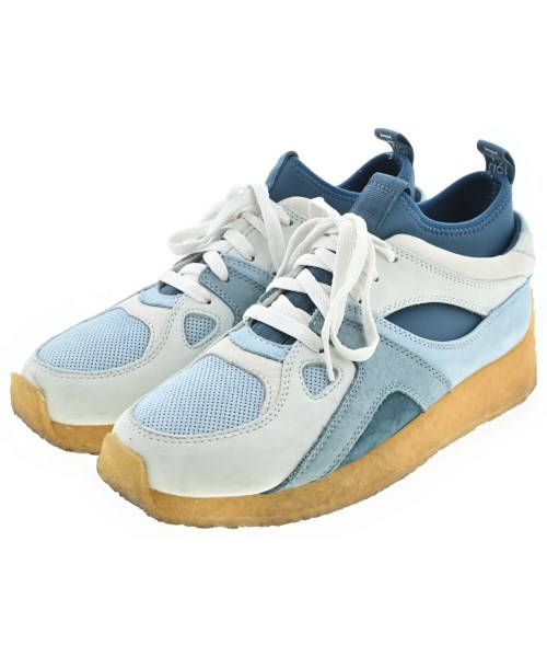 clarks クラークス スニーカー メンズ 8(26cm位) 水色x青 【中古】【古着】