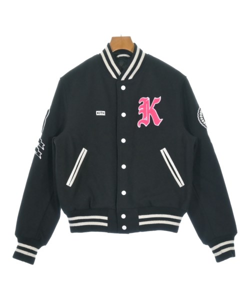 KITH キススタジャン レディース S 黒xアイボリー【中古】【古着】｜RAGTAG（ブランド古着のラグタグ）