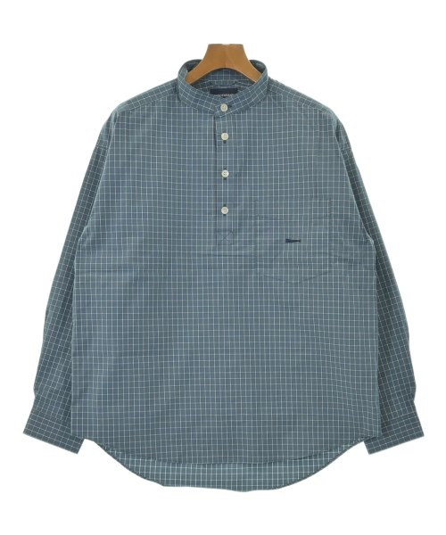 ディセンダント　シャツ　4　グリーン　チェック　バンドカラー ディセンダントシャツ4グリーンチェックバンドカラー