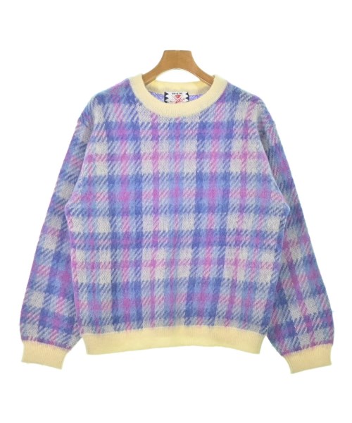 SON OF THE CHEESE サノバチーズ ニット・セーター メンズ M 水色x紫等(チェック) 【中古】【古着】 5,112円