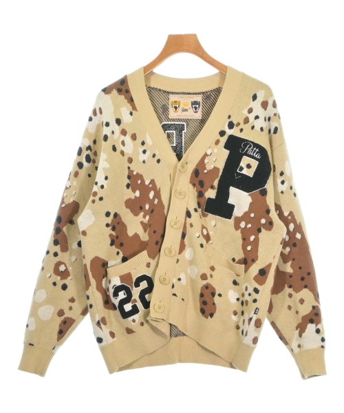 Patta パッタカーディガン メンズ S ベージュx茶x黒(総柄)【中古】【古着】