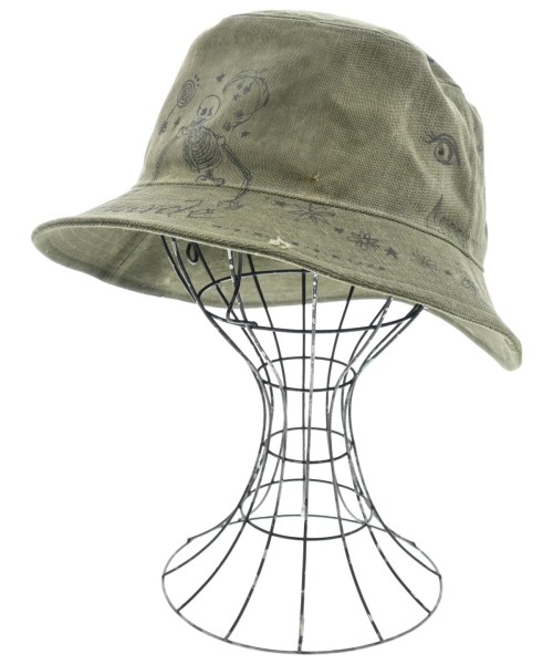 READYMADE レディメイドハット メンズ F カーキx暗灰色薄墨色(総柄)【中古】【古着】