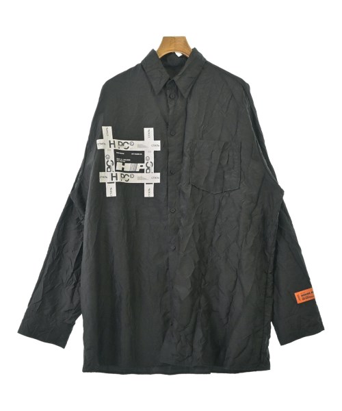 HERON PRESTON ヘロンプレストン カジュアルシャツ メンズ XL 黒 【中古】【古着】