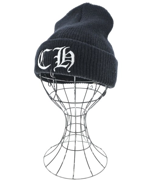 CHROME HEARTS クロムハーツ ニットキャップ・ビーニー メンズ - 黒x白 【中古】【古着】