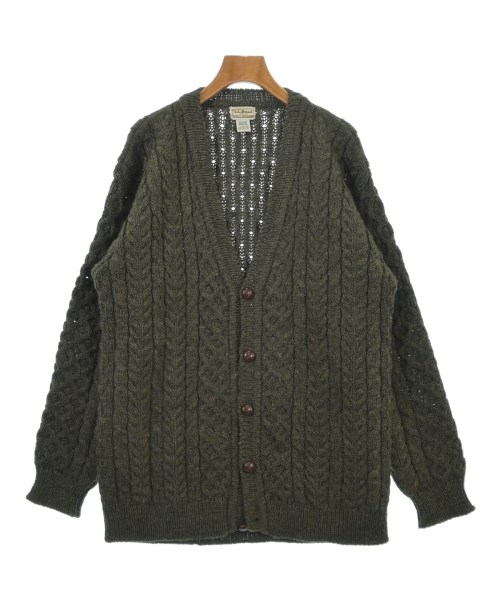 L.L.Bean エルエルビーンカーディガン メンズ L カーキ【中古】【古着】