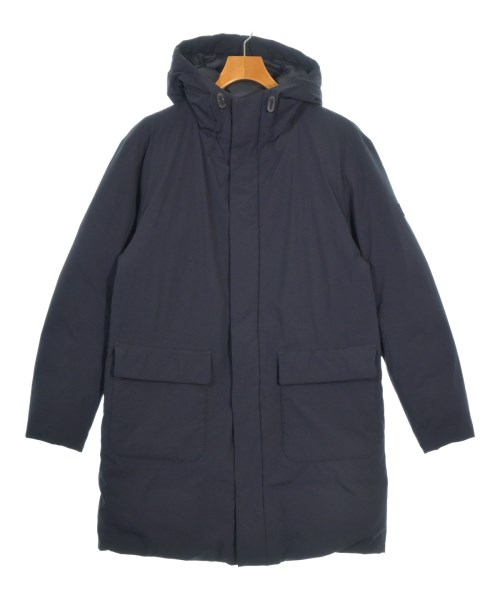 AIGLE エーグル ダウンコート メンズ M 紺 【中古】【古着】