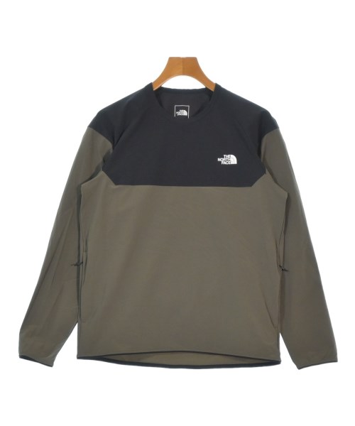 THE NORTH FACE ザノースフェイス スウェット メンズ M カーキx黒 【中古】【古着】