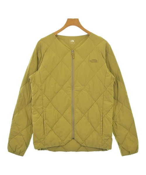 THE NORTH FACE ザノースフェイスダウンジャケット/落ちこむより良い メンズ XL カーキ系【中古】【古着】