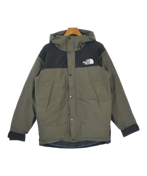 THE NORTH FACE ザノースフェイスダウンジャケット/ダウンベスト メンズ L カーキx黒【中古】【古着】