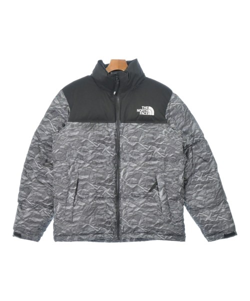 THE NORTH FACE ザノースフェイスダウンジャケット/落ち込む限りない メンズ XL 薄墨色系(総柄)【中古】【古着】