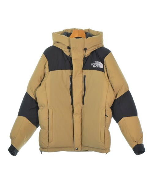 THE NORTH FACE ザノースフェイス ダウンジャケット/ダウンベスト メンズ L ベージュx黒 【中古】【古着】
