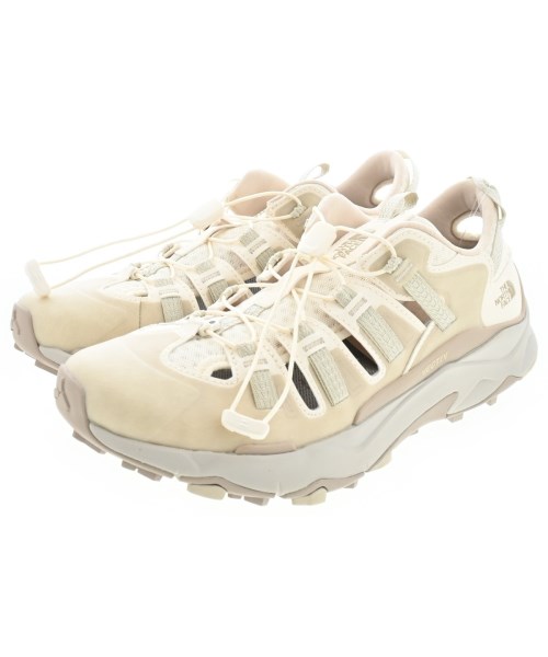 THE NORTH FACE ザノースフェイススニーカー メンズ 26糎 ベージュx白【中古】【古着】