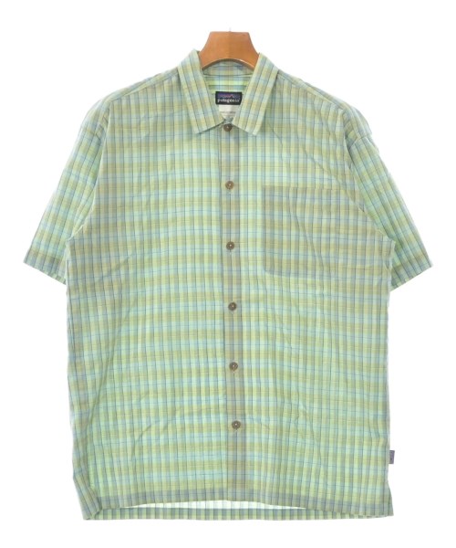 patagonia パタゴニア カジュアルシャツ メンズ M 緑系(チェック) 【中古】【古着】