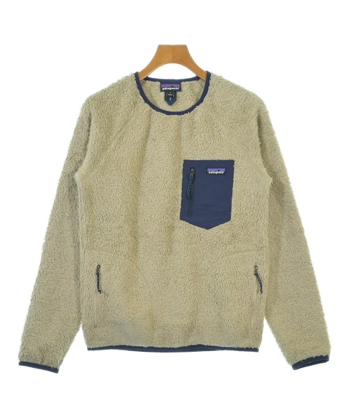 patagonia パタゴニアスウェット メンズ S ベージュx紺【中古】【古着】