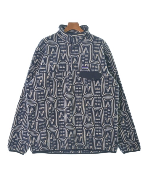 patagonia パタゴニアスウェット メンズ XL 青x白(総柄)【中古】【古着】