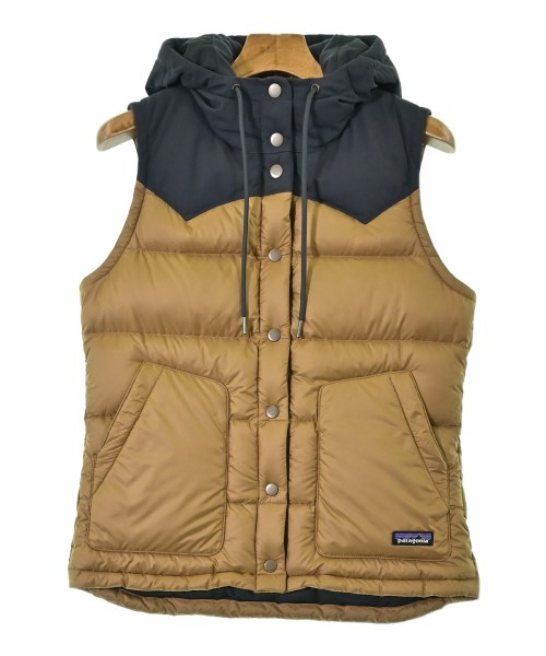 patagonia パタゴニアダウンジャケット/落ち込むより良い レディース S 駱駝x濃紺色【中古】【古着】