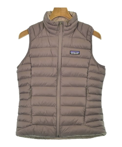 patagonia パタゴニアダウンジャケット/落ちこむより良い レディース S 茶【中古】【古着】