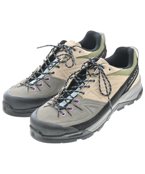Salomon サロモンスニーカー メンズ 27糎 ベージュx薄墨色【中古】【古着】