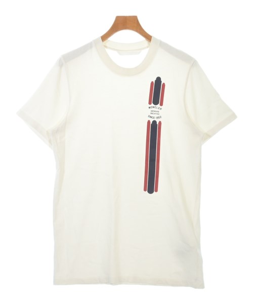 MONCLER モンク線路プルオーバー・カットソー メンズ M 白【中古】【古着】