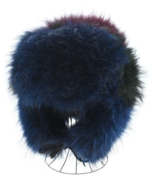 MONCLER モンク軌跡鳥打ち帽（余分の物） メンズ L 青x薄墨色x赤【中古】【古着】
