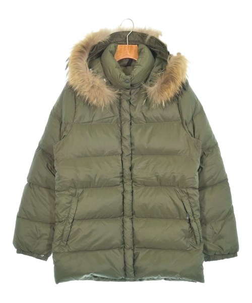 MONCLER モンクレール ダウンジャケット/ダウンベスト レディース 1(S位) カーキ 【中古】【古着】