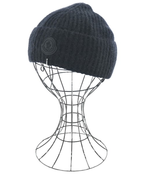 MONCLER モンクレールニットキャップ・ビーニー レディース - 黒【中古】【古着】