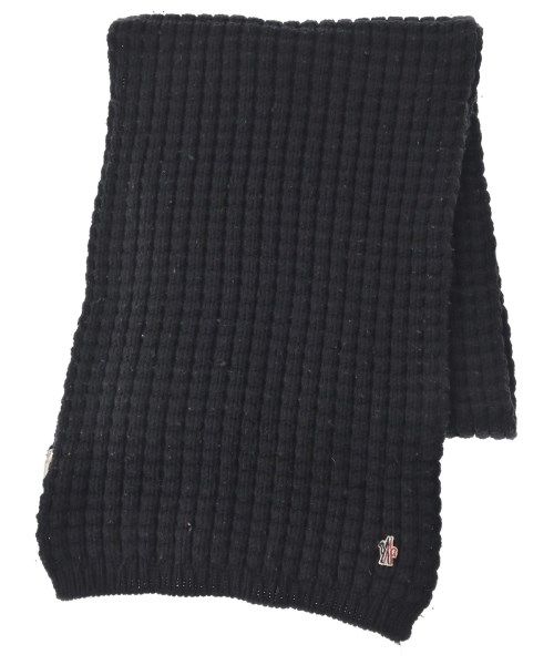 MONCLER GRENOBLE モンクレールグルノーブルマフラー メンズ - 黒【中古】【古着】
