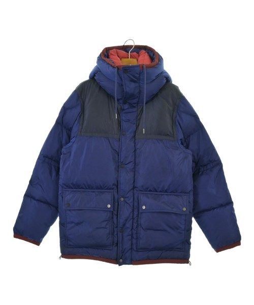 MONCLER モンクレールダウンジャケット/落ちこむより良い メンズ -(XL位) 青x紺【中古】【古着】